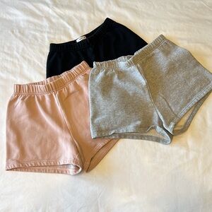 Aritzia TNA bundle of 3 Sweat Shorts Size XS